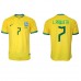 Brazilië Lucas Paqueta #7 Voetbalkleding Thuisshirt WK 2022 Korte Mouwen